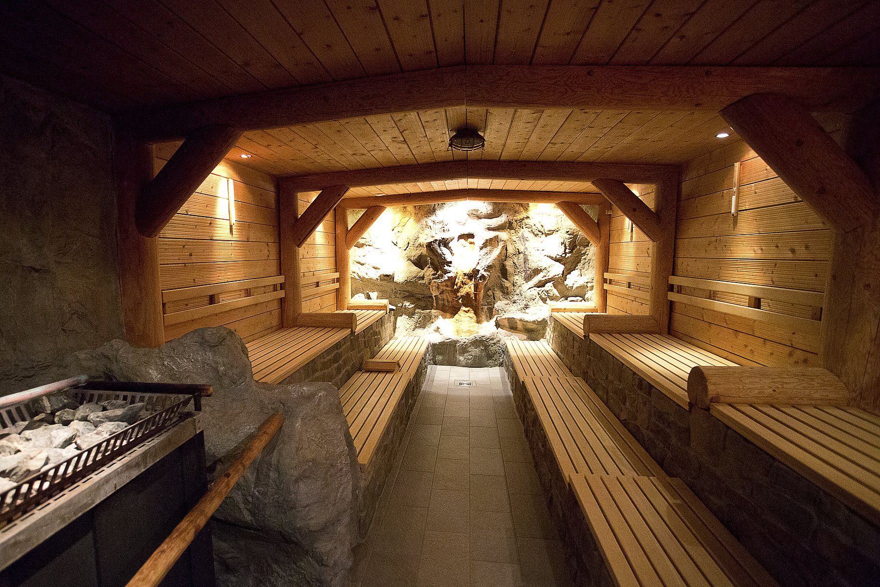 Die Sauna im Hallenbad in Immenstadt.