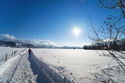 Winterwanderung entlang der Starzlach