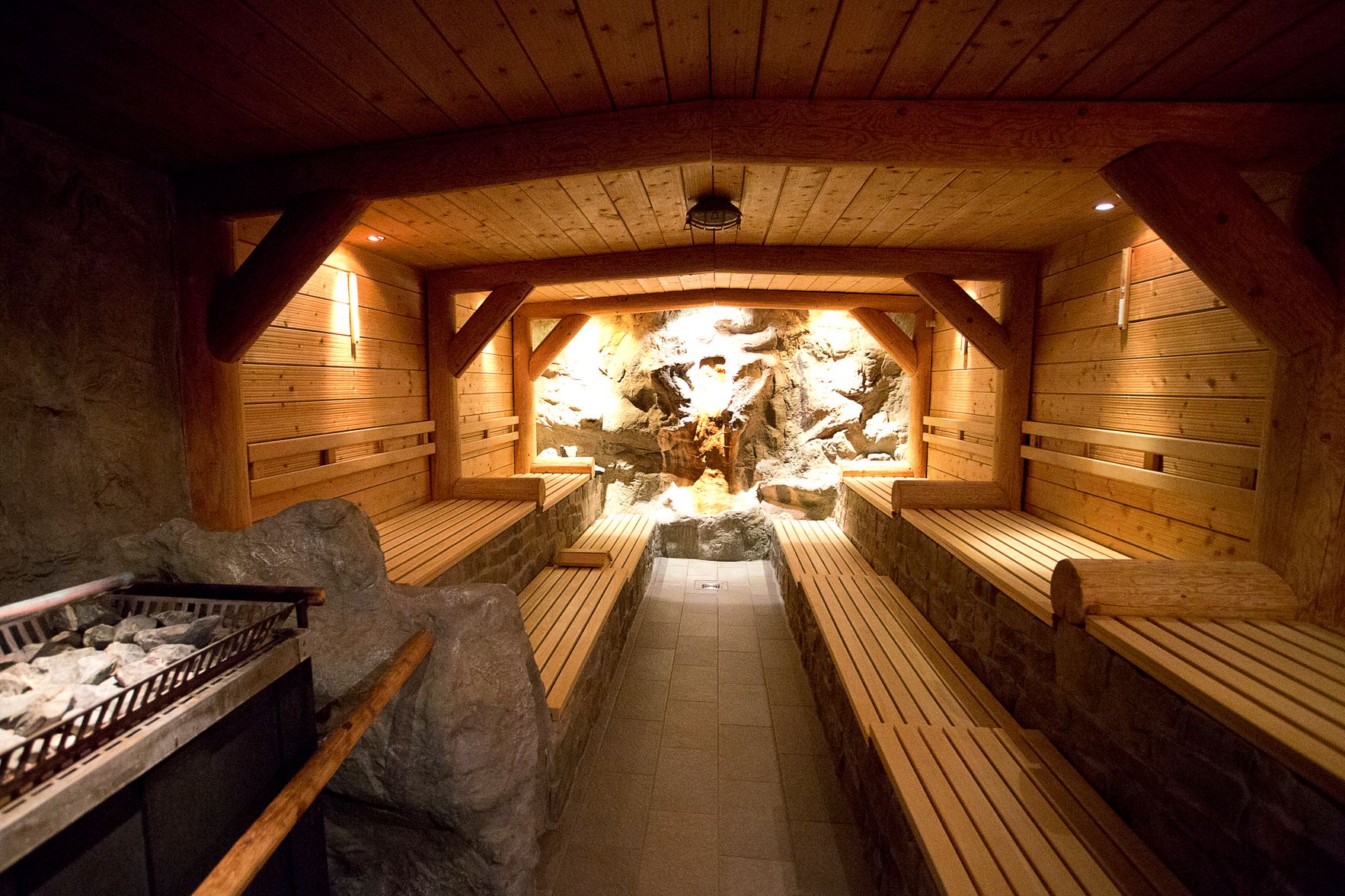 Die Sauna im Hallenbad in Immenstadt.